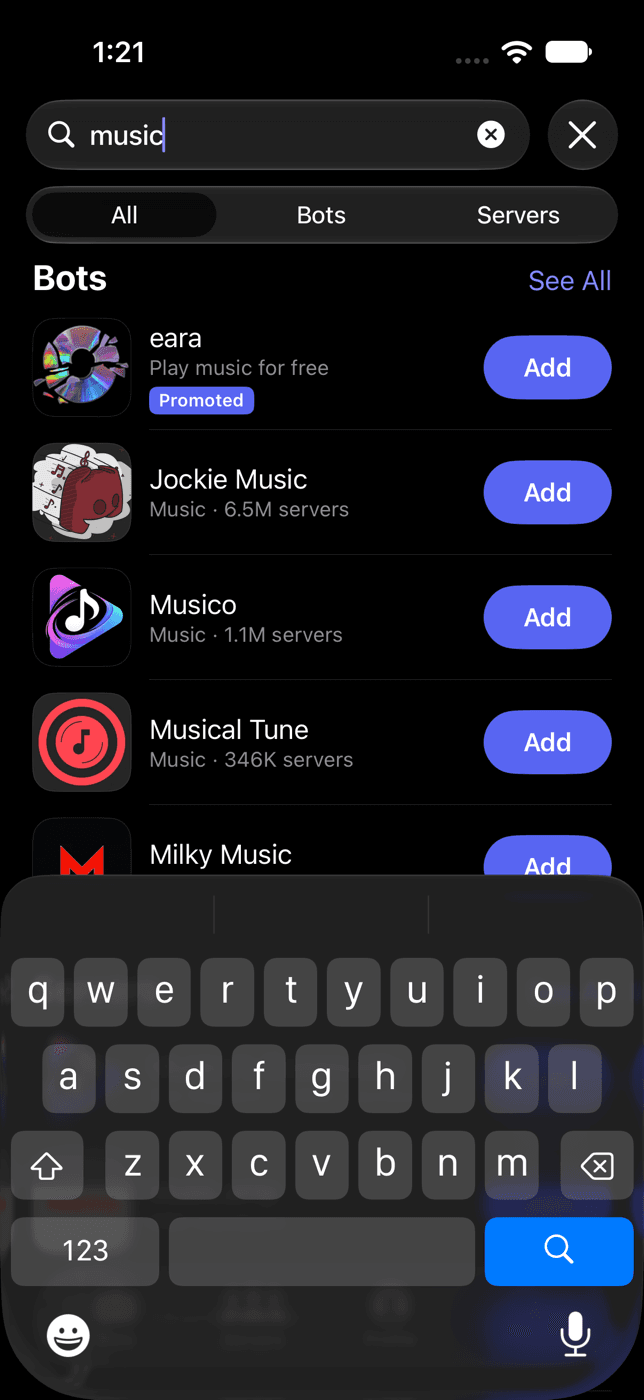 Search results for music
